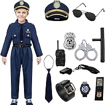Amazon.co.jp: [Moerstar] ポリス 仮装 子供 警察官 制服セット